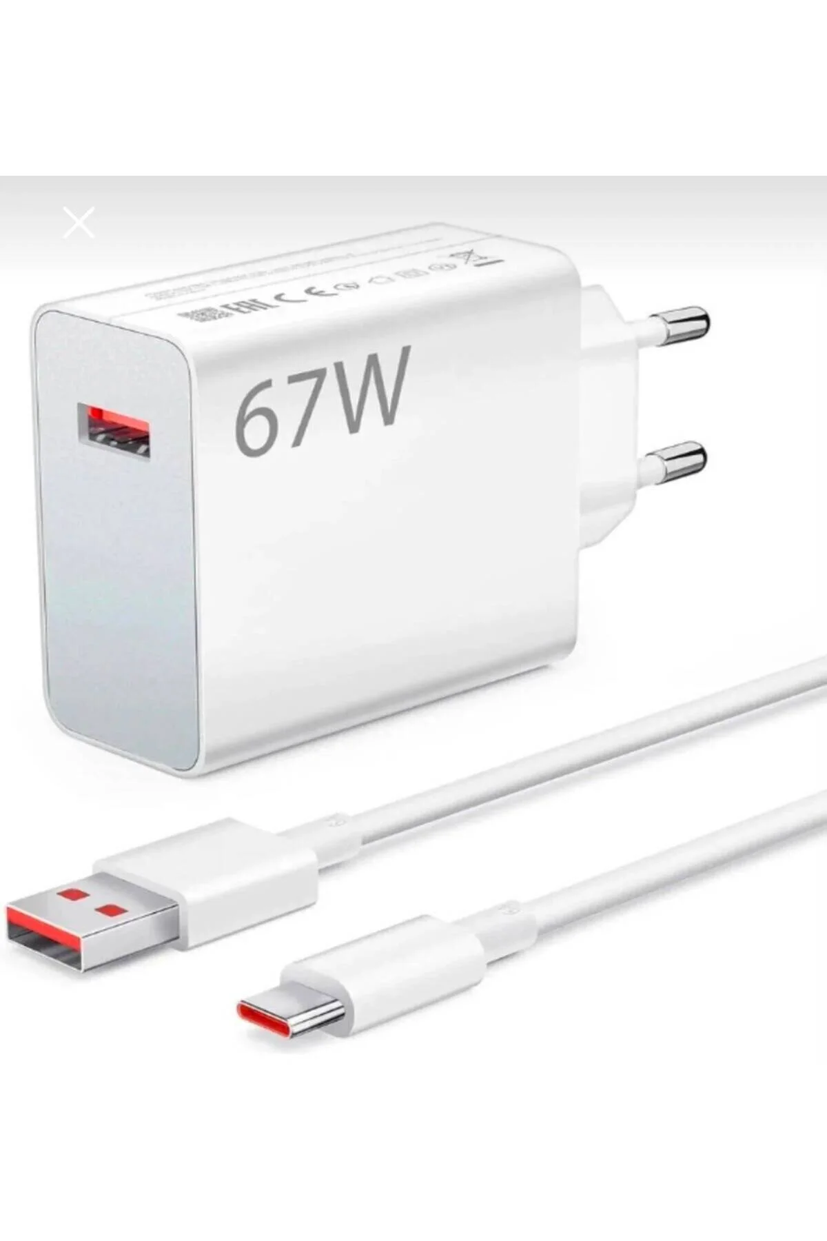 67W Hızlı Şarj Adaptörü ve Type-C Şarj Seti