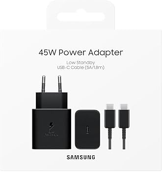 45W Hızlı Şarj Adaptörü ve Type-C Şarj Seti (Siyah)